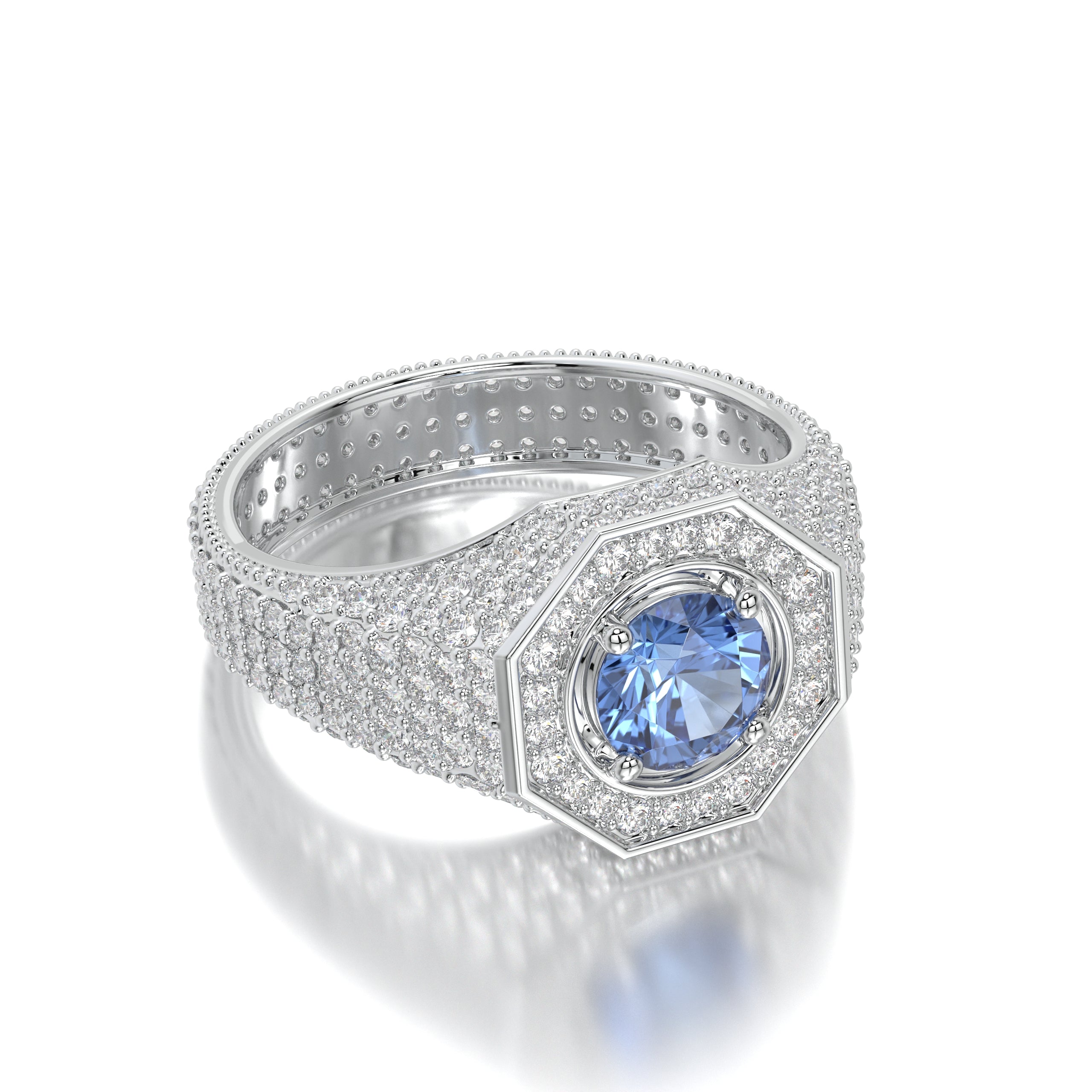 TEMIN OR BLANC ET SAPHIR