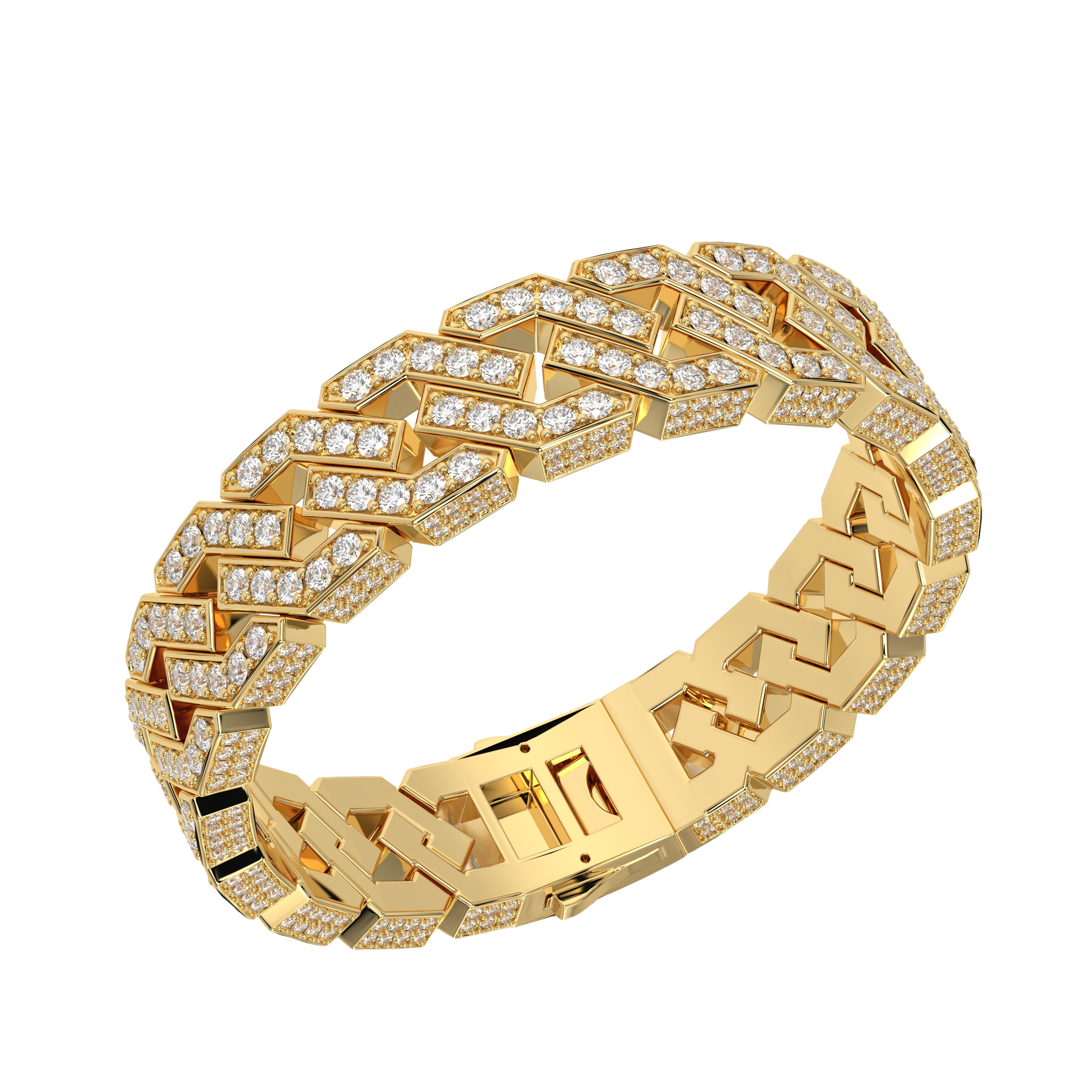 BRACELET  FALIM EN OR BLANC