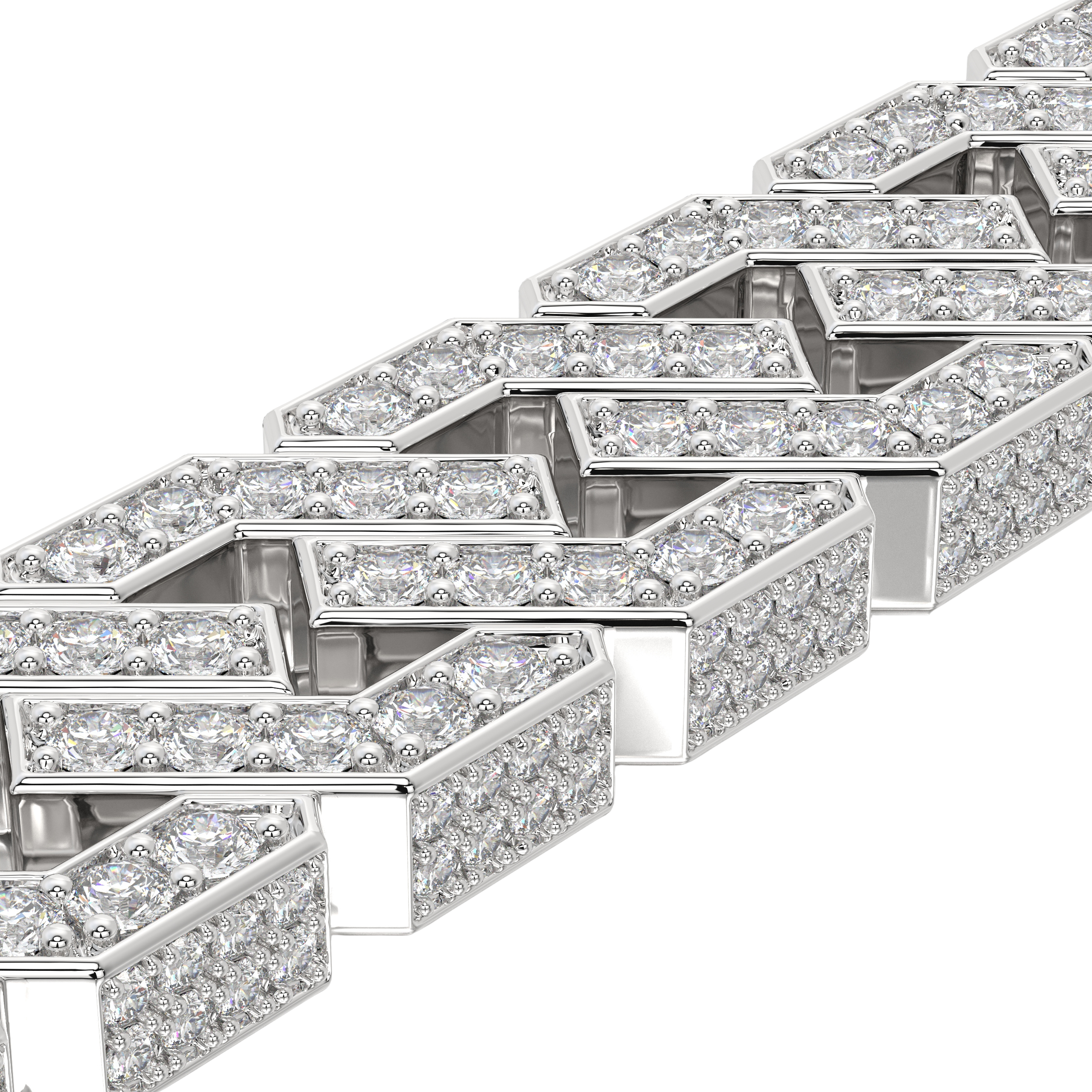 BRACELET  FALIM EN OR BLANC